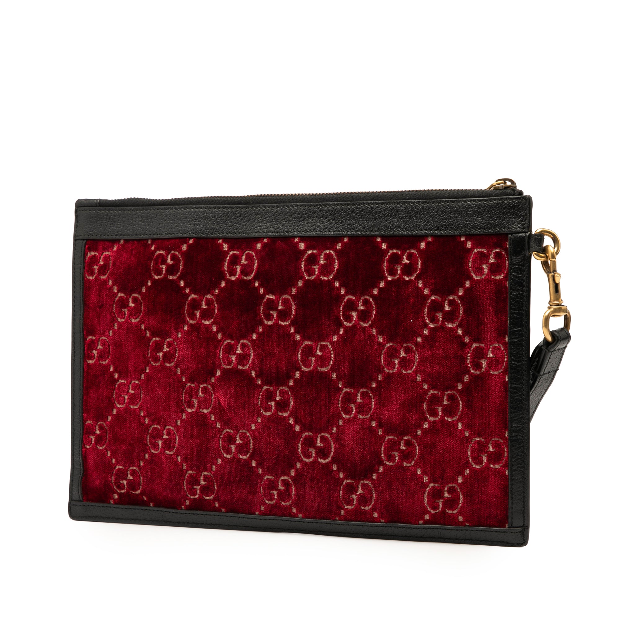GG Velvet Ophidia Clutch Bag