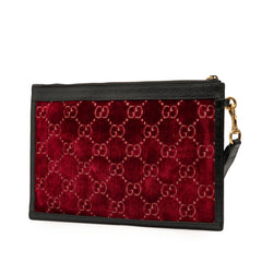 GG Velvet Ophidia Clutch Bag