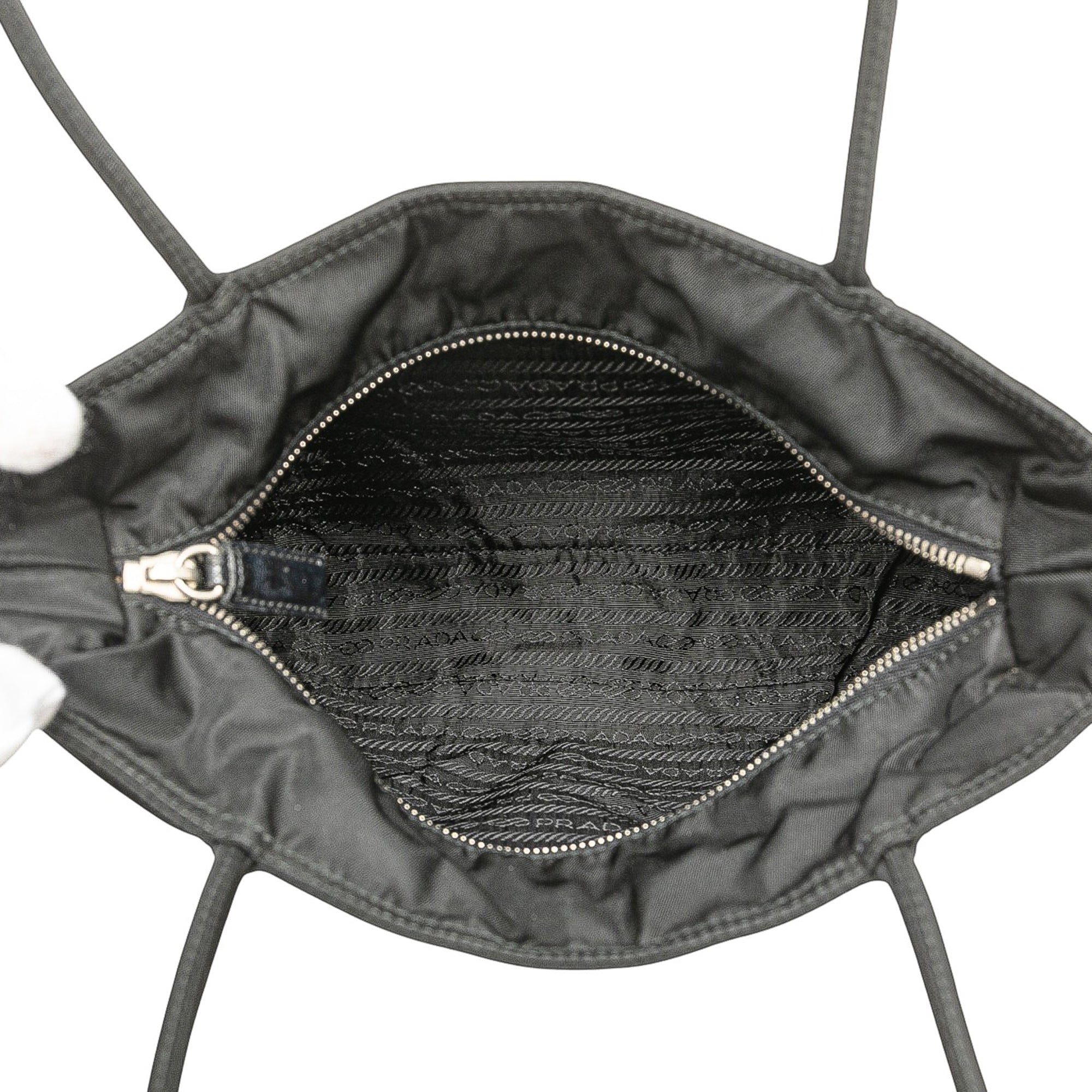 Spazzolato Trimmed Tessuto Tote