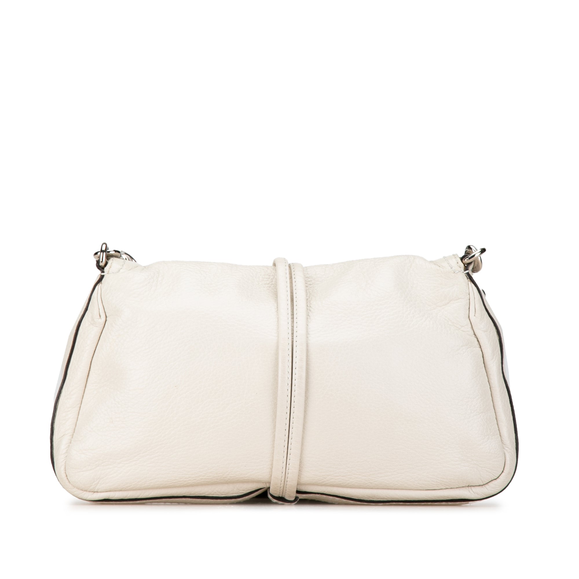 Bamboo Leather Croisette Shoulder Bag_2