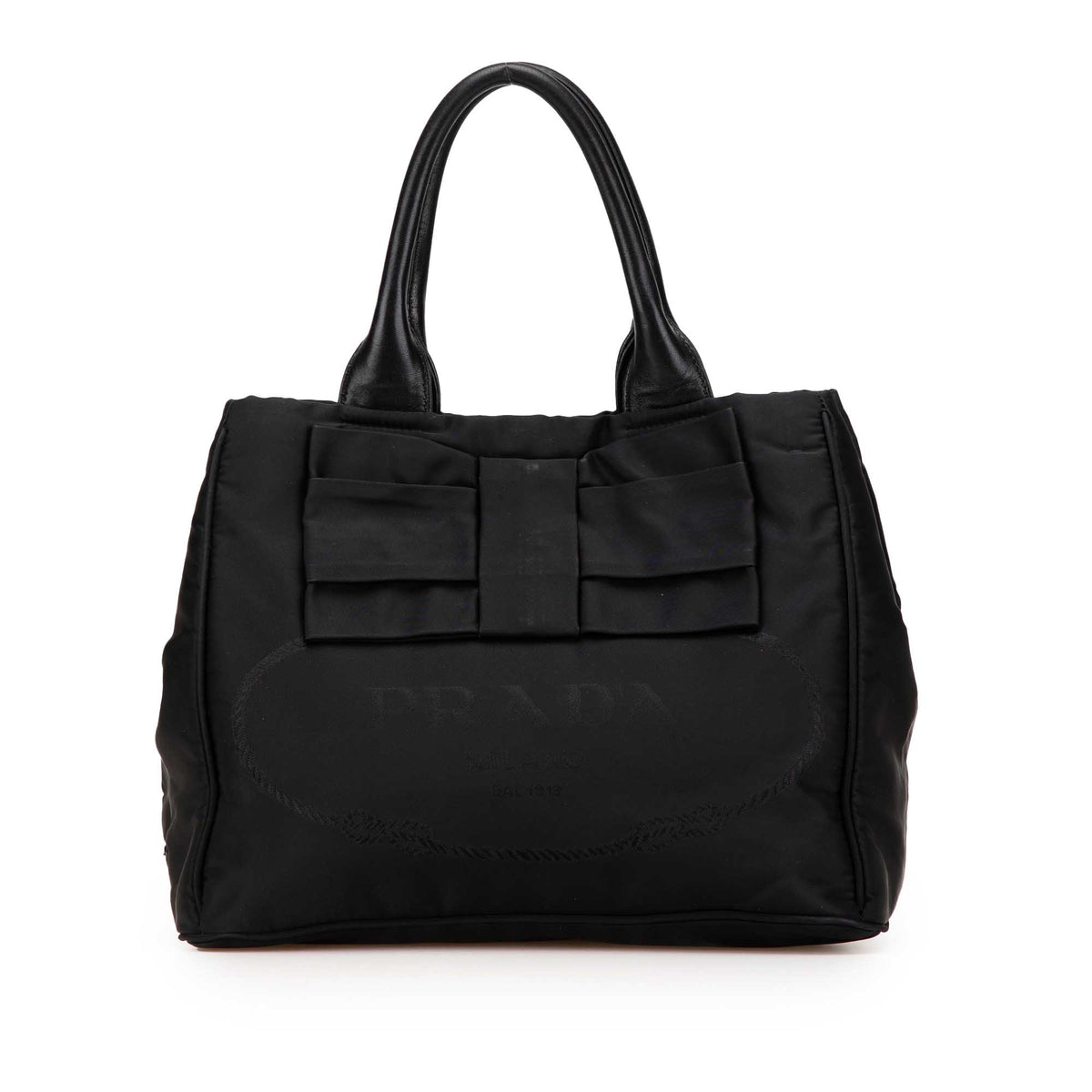 Tessuto Canapa Logo Bow Satchel
