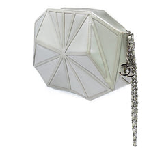 Pearlescent Lambskin Midnight Swim Wristlet Clutch