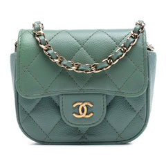 Micro Mini Classic Caviar Single Flap