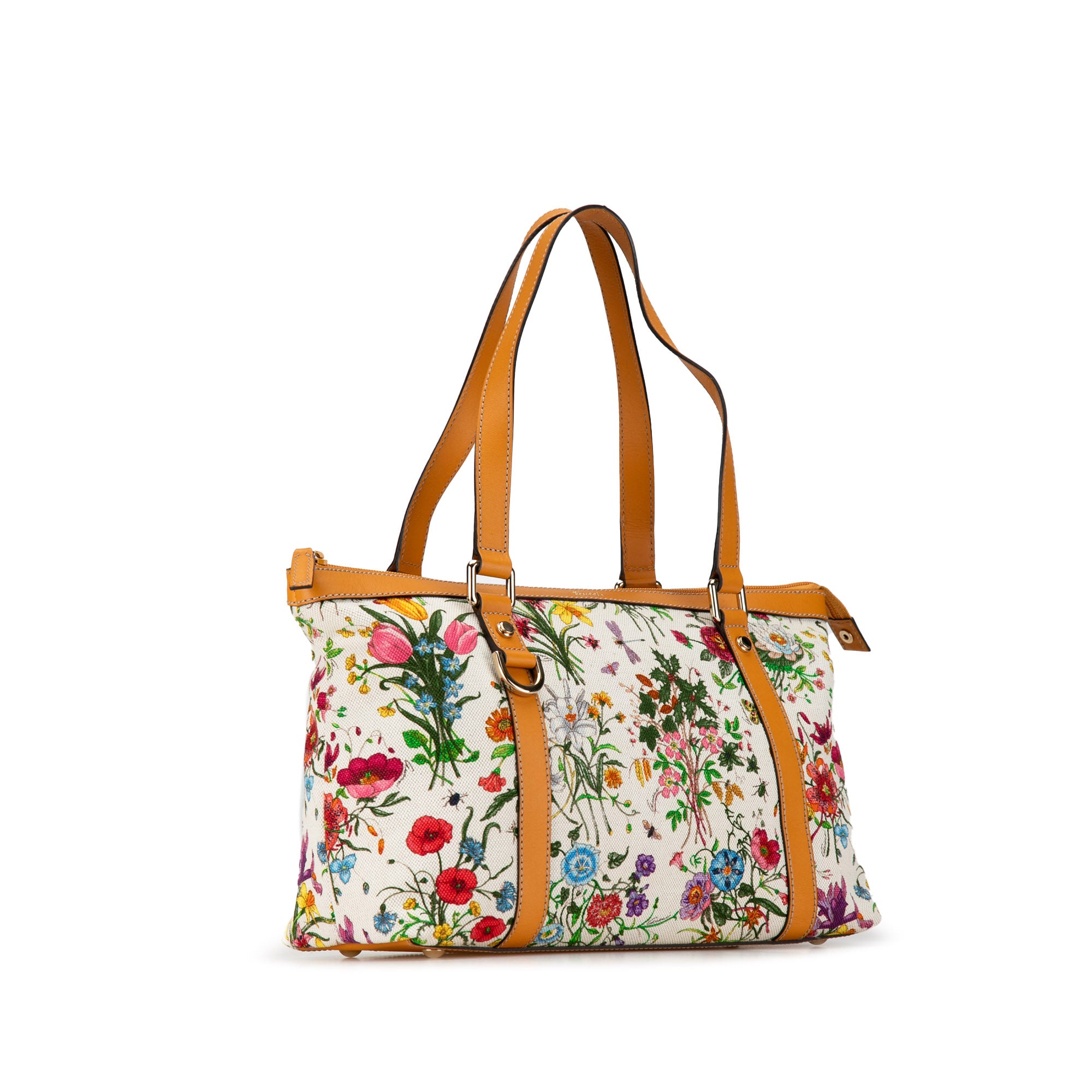 GG Canvas Abbey D-Ring Flora Tote Bag_1