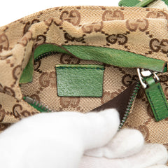 GG Canvas Web Double Pocket Belt Bag