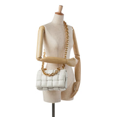 Nappa Intrecciato Padded Chain Cassette Satchel