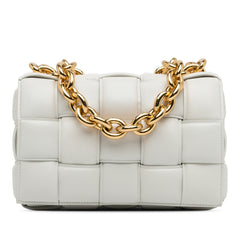 Nappa Intrecciato Padded Chain Cassette Satchel