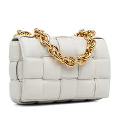 Nappa Intrecciato Padded Chain Cassette Satchel