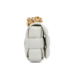 Nappa Intrecciato Padded Chain Cassette Satchel