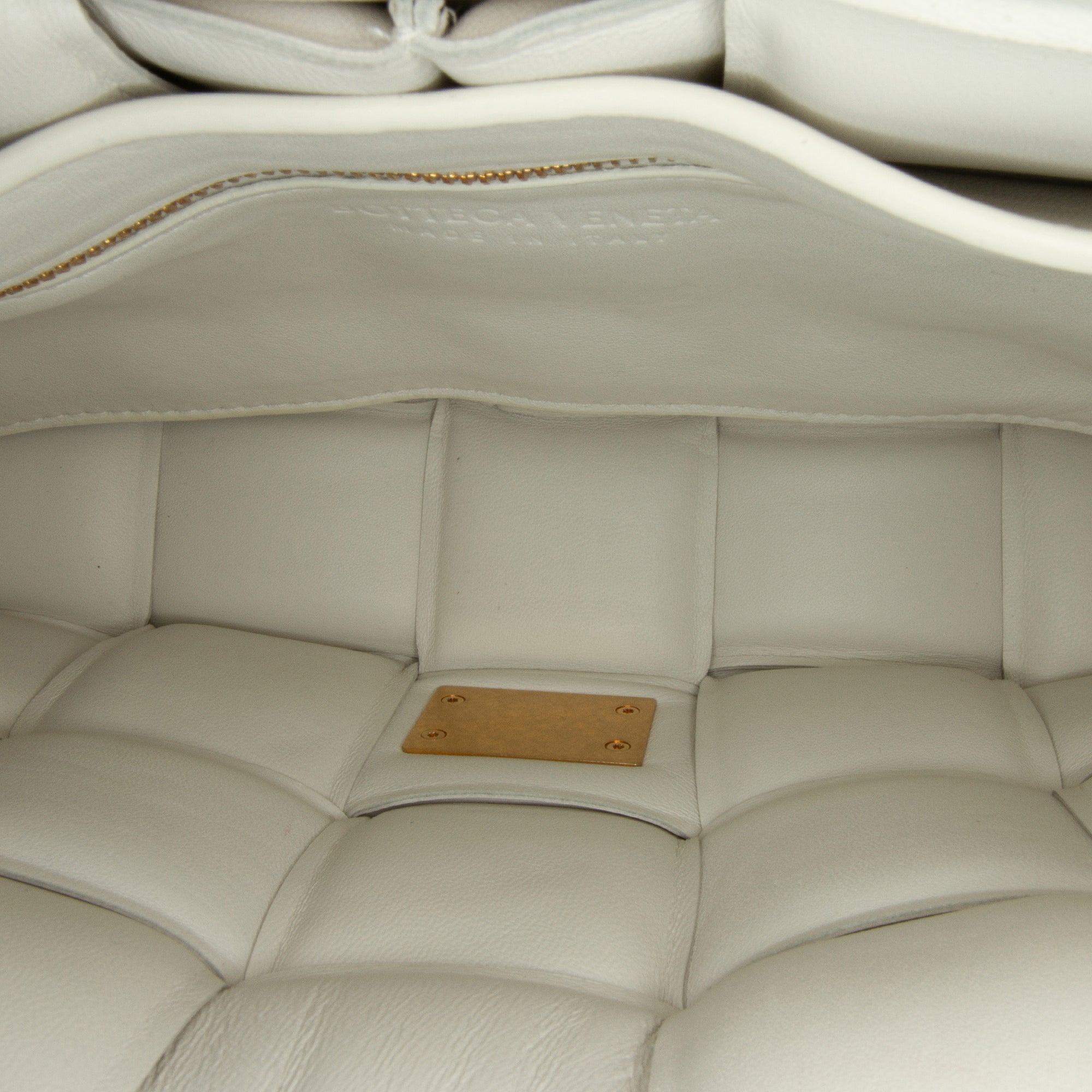 Nappa Intrecciato Padded Chain Cassette Satchel