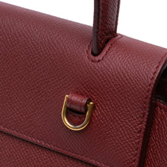 Nano Grained Calfskin Belt Bag