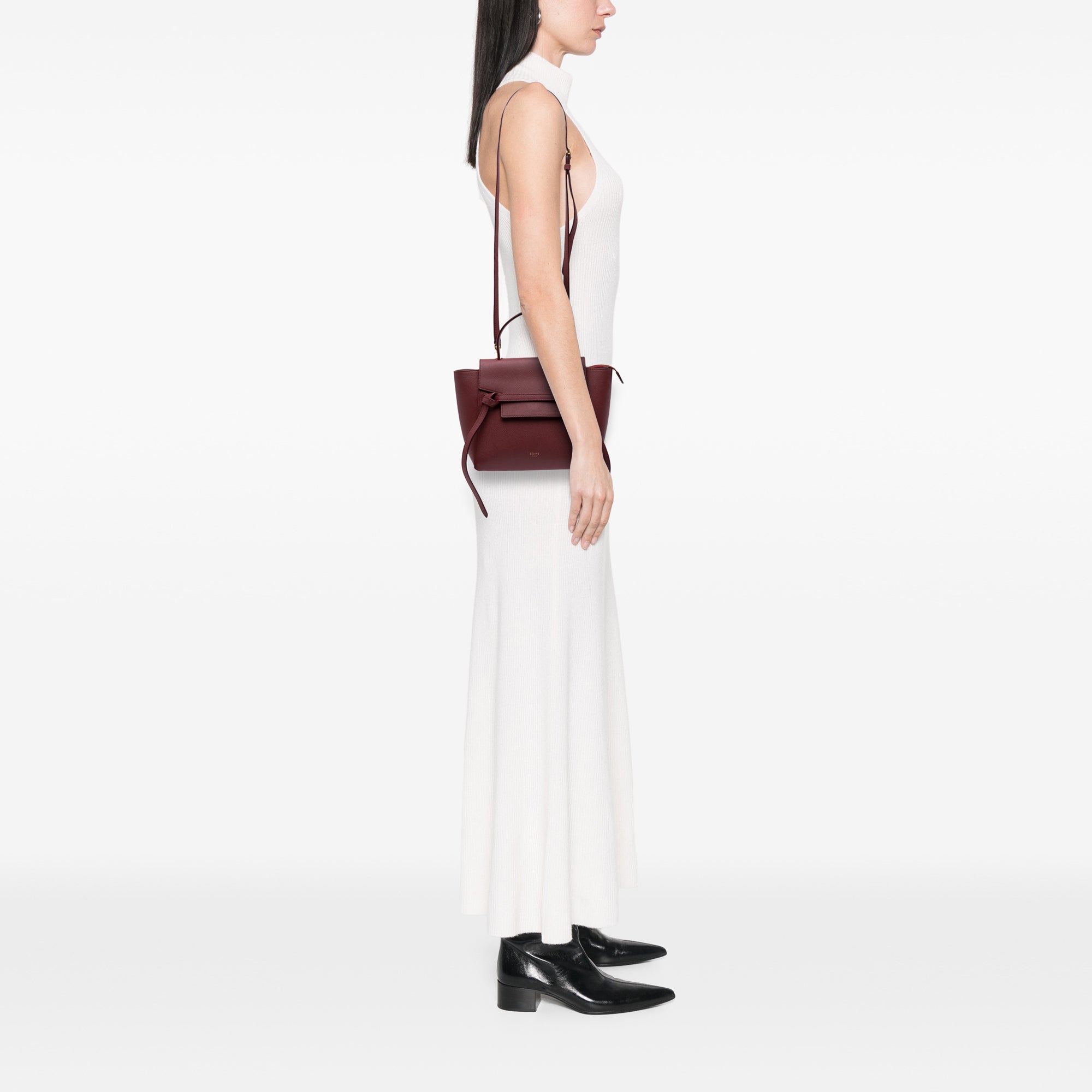 Nano Grained Calfskin Belt Bag