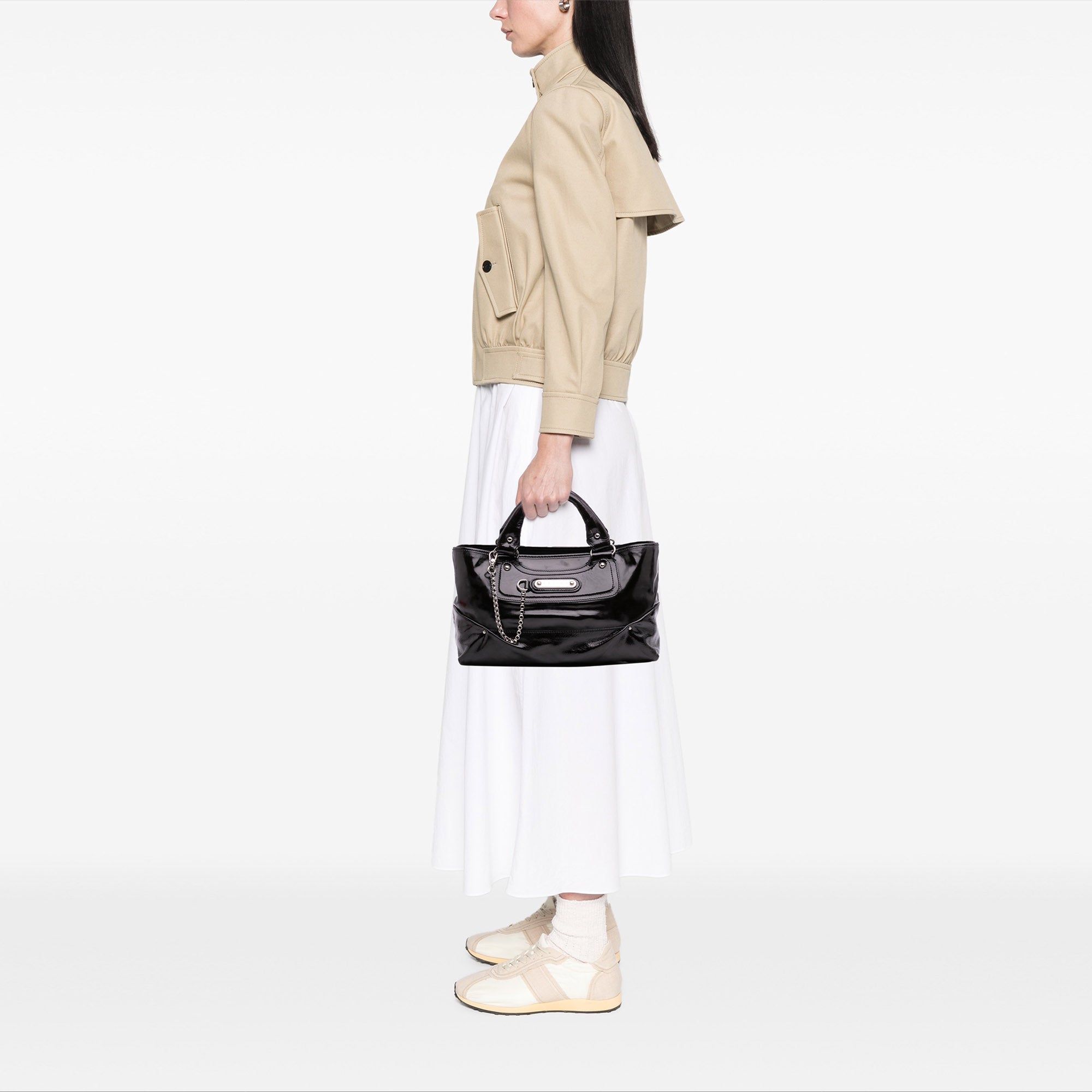 Patent Boogie Handbag