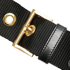 Vitello Trimmed Tessuto Zip Top Crossbody