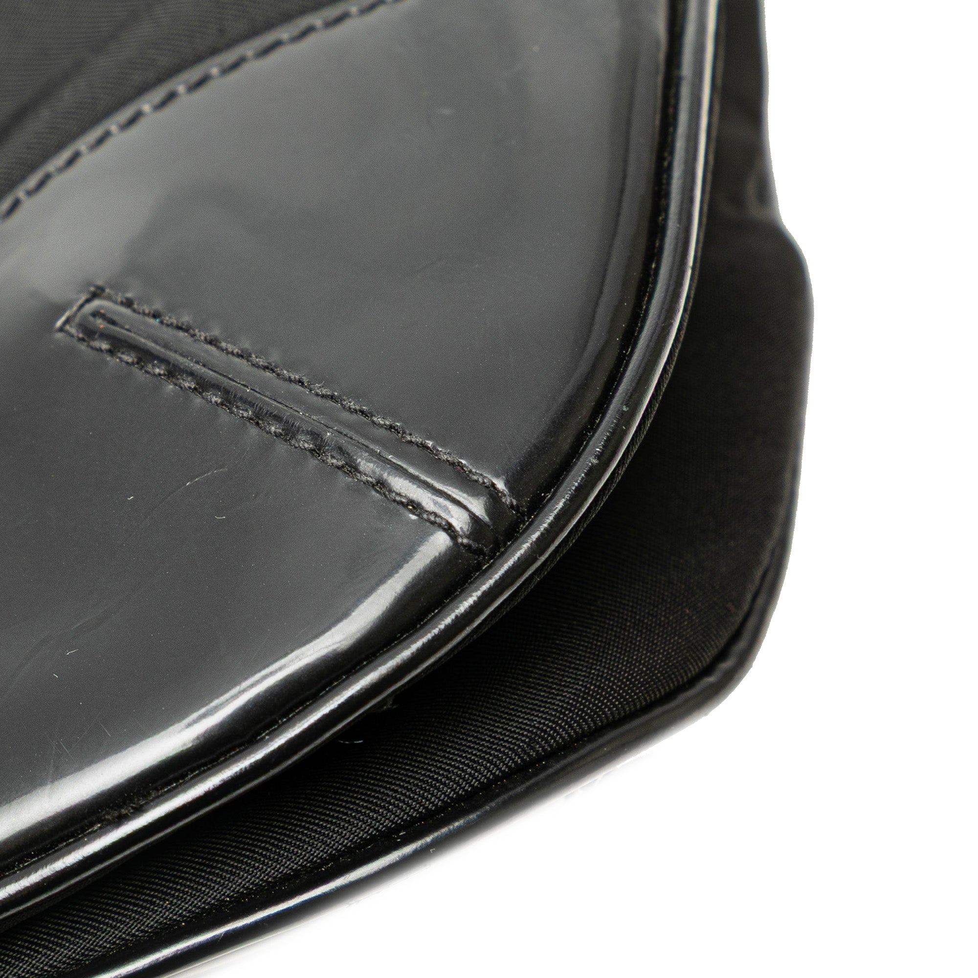 Vitello Trimmed Tessuto Zip Top Crossbody
