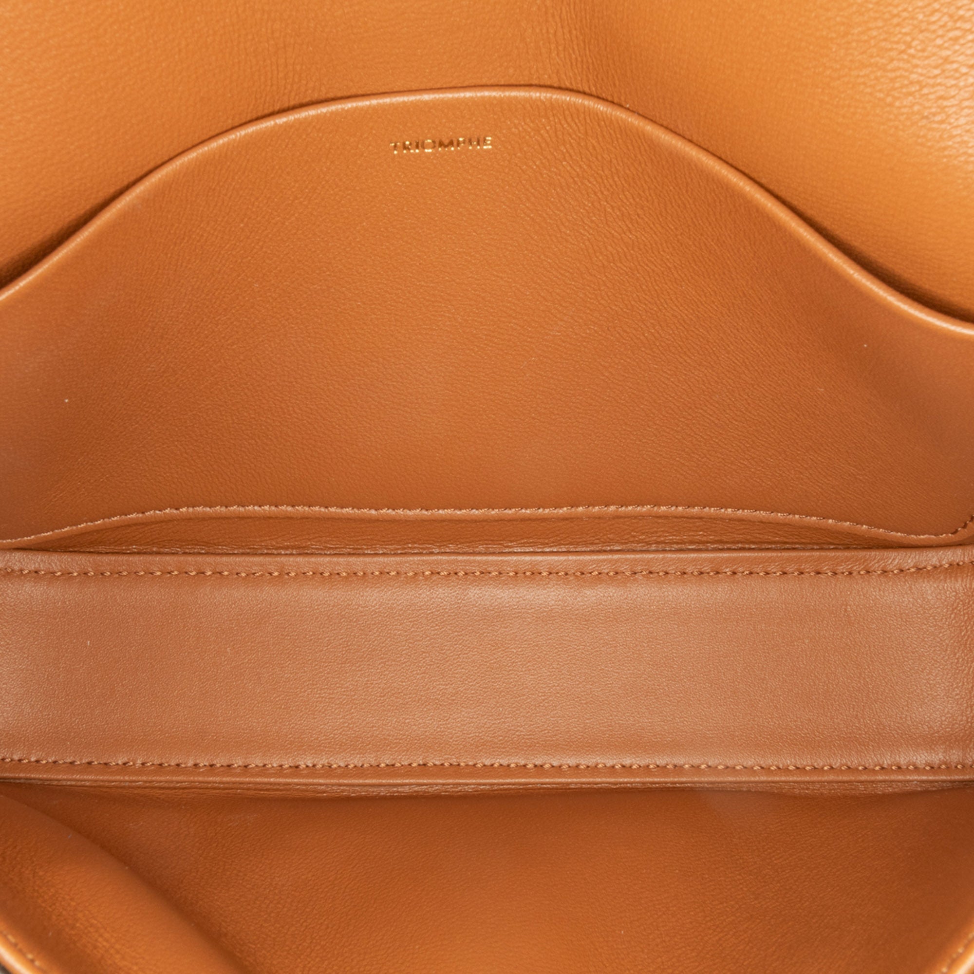 Leather Triomphe Claude Shoulder Bag