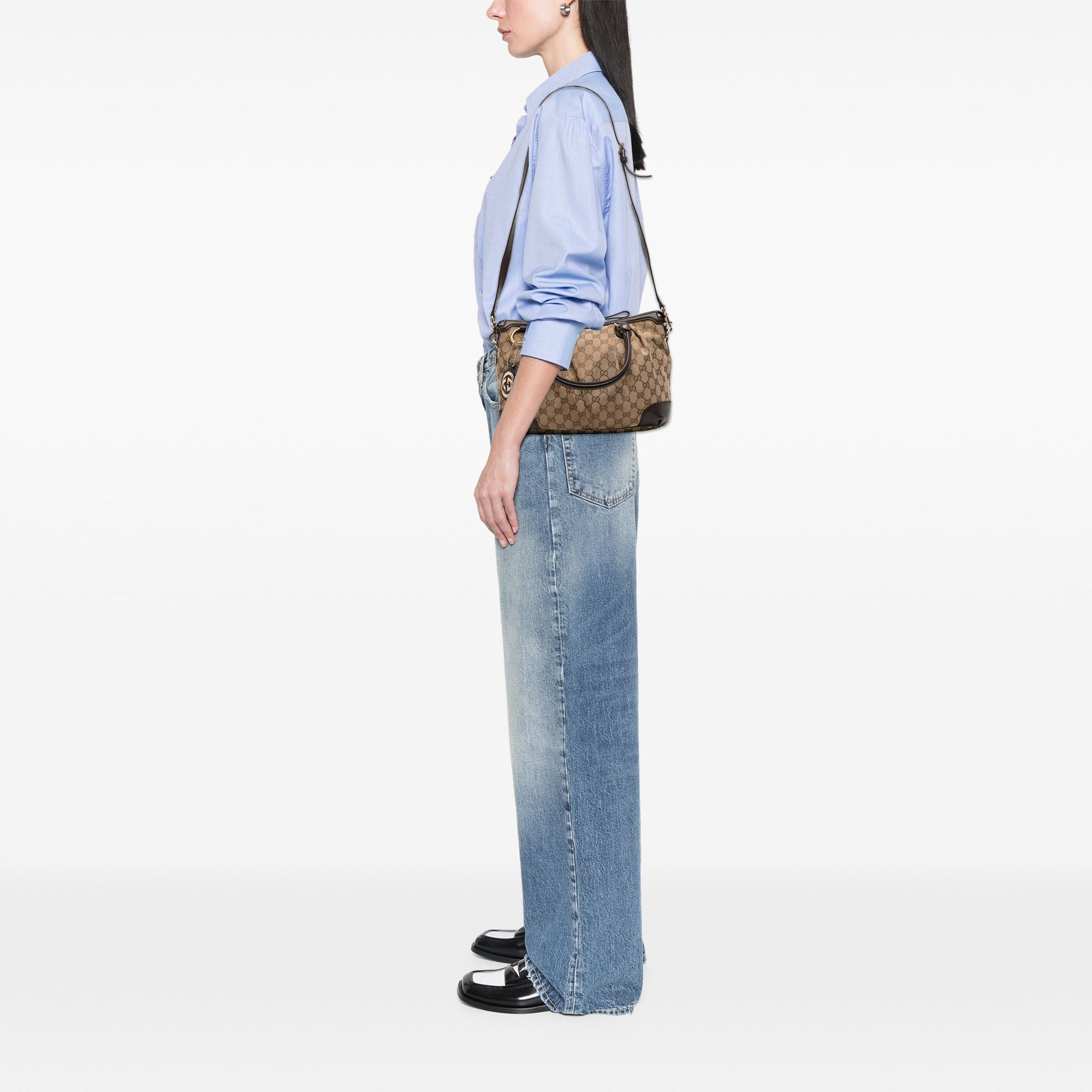 GG Canvas Sukey Satchel