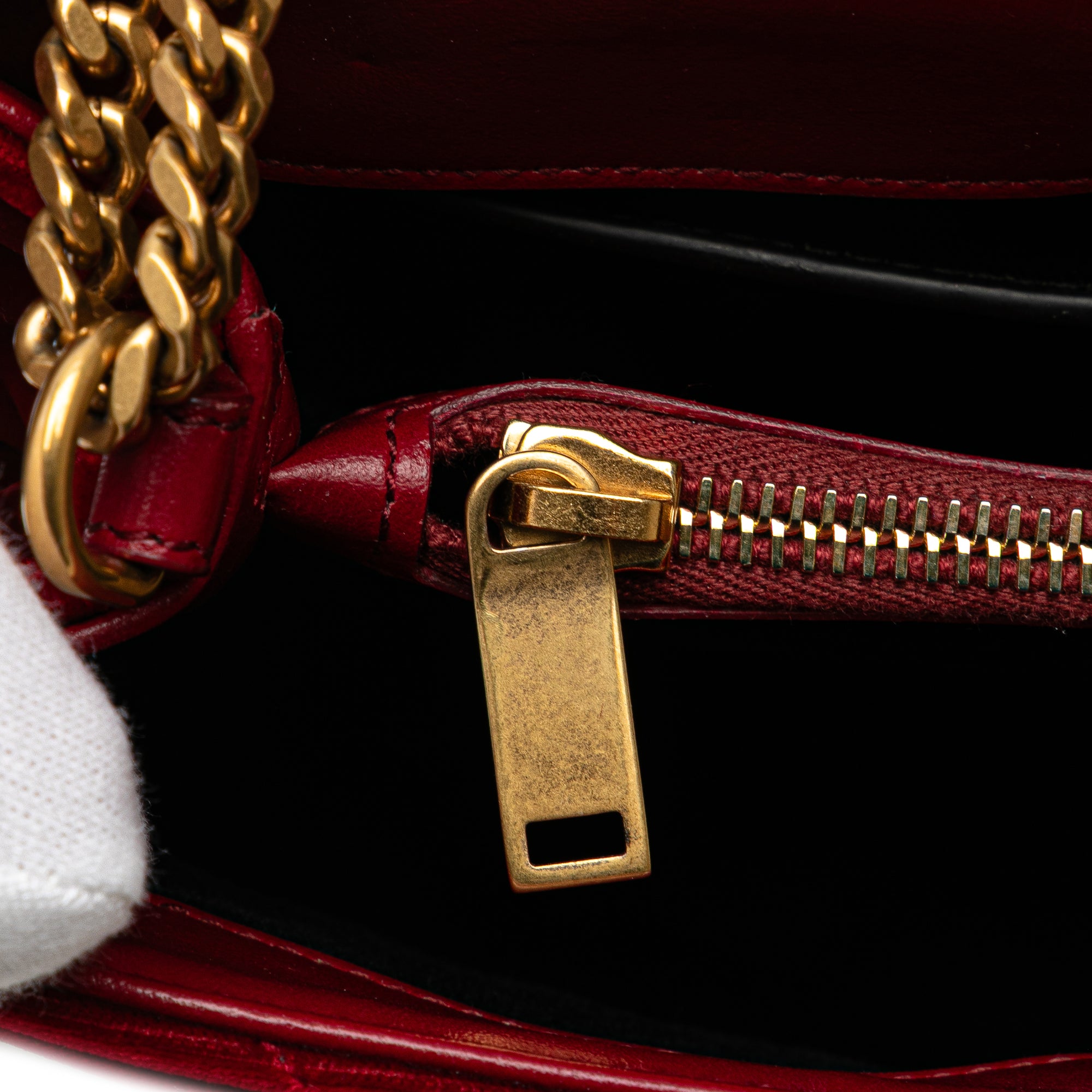 Small Velvet Monogram Matelasse LouLou Shoulder Bag