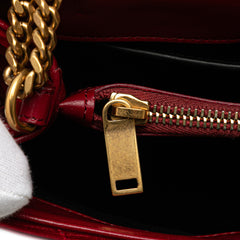 Small Velvet Monogram Matelasse LouLou Shoulder Bag