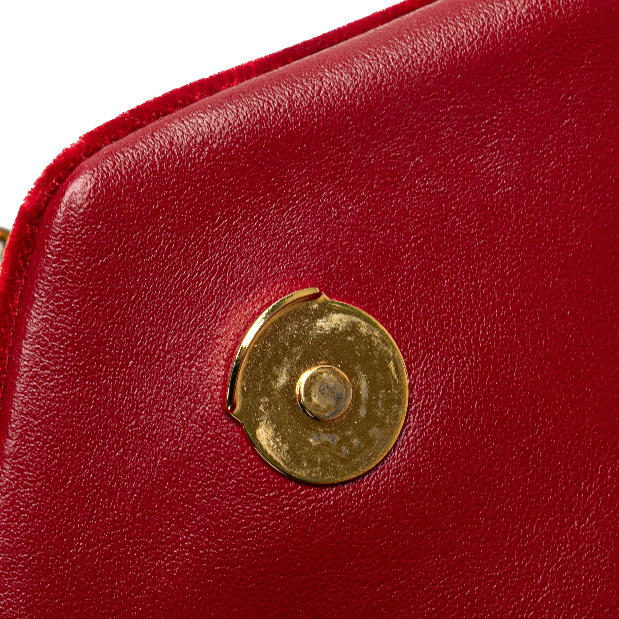 Small Velvet Monogram Matelasse LouLou Shoulder Bag