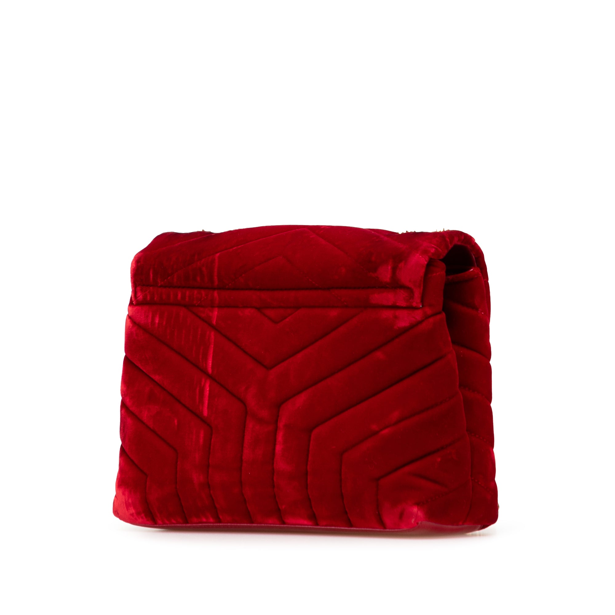 Small Velvet Monogram Matelasse LouLou Shoulder Bag