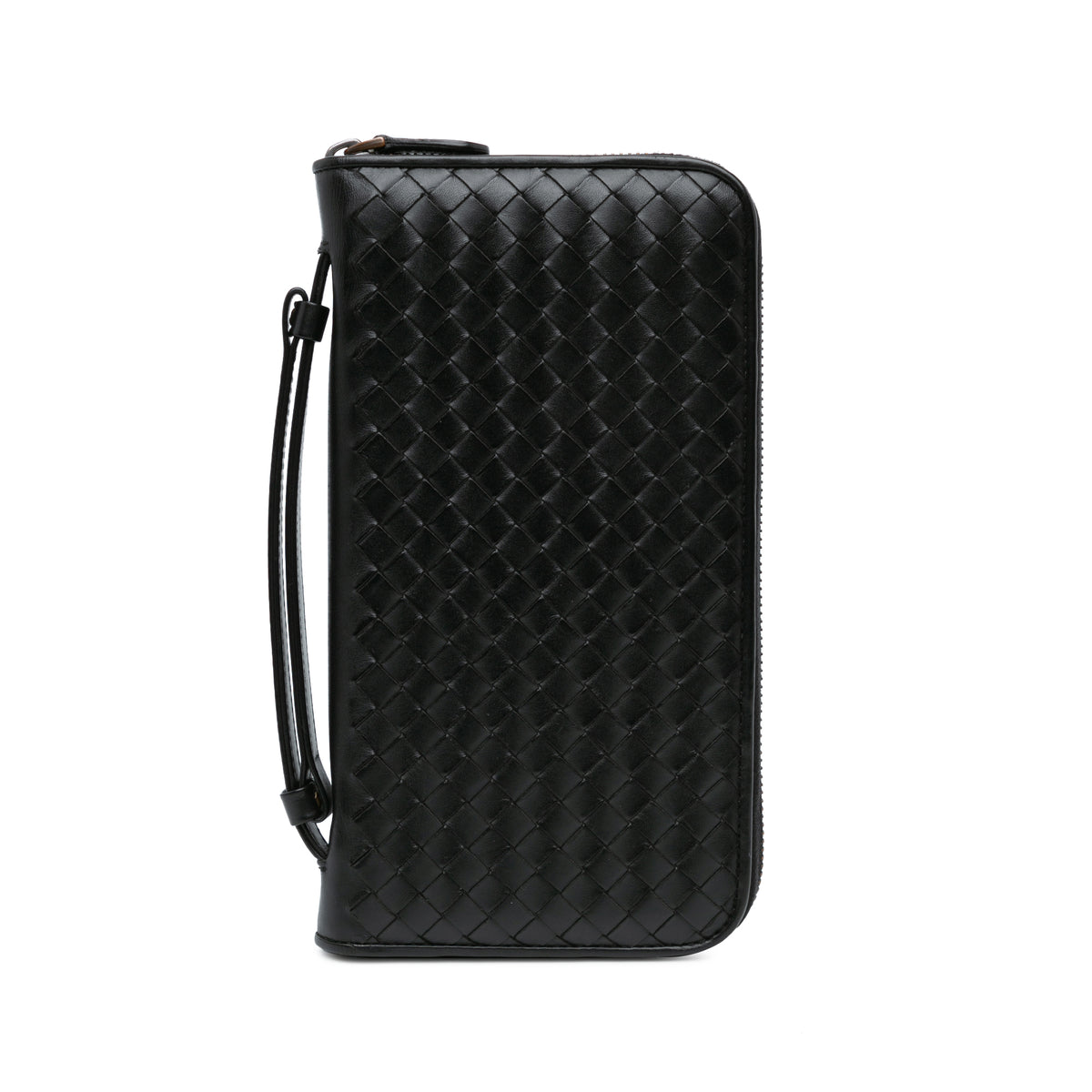 Intrecciato Zip Around Long Wallet