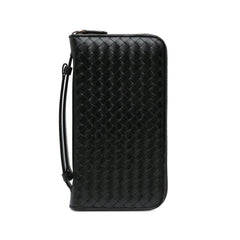 Intrecciato Zip Around Long Wallet