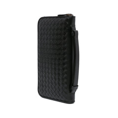 Intrecciato Zip Around Long Wallet