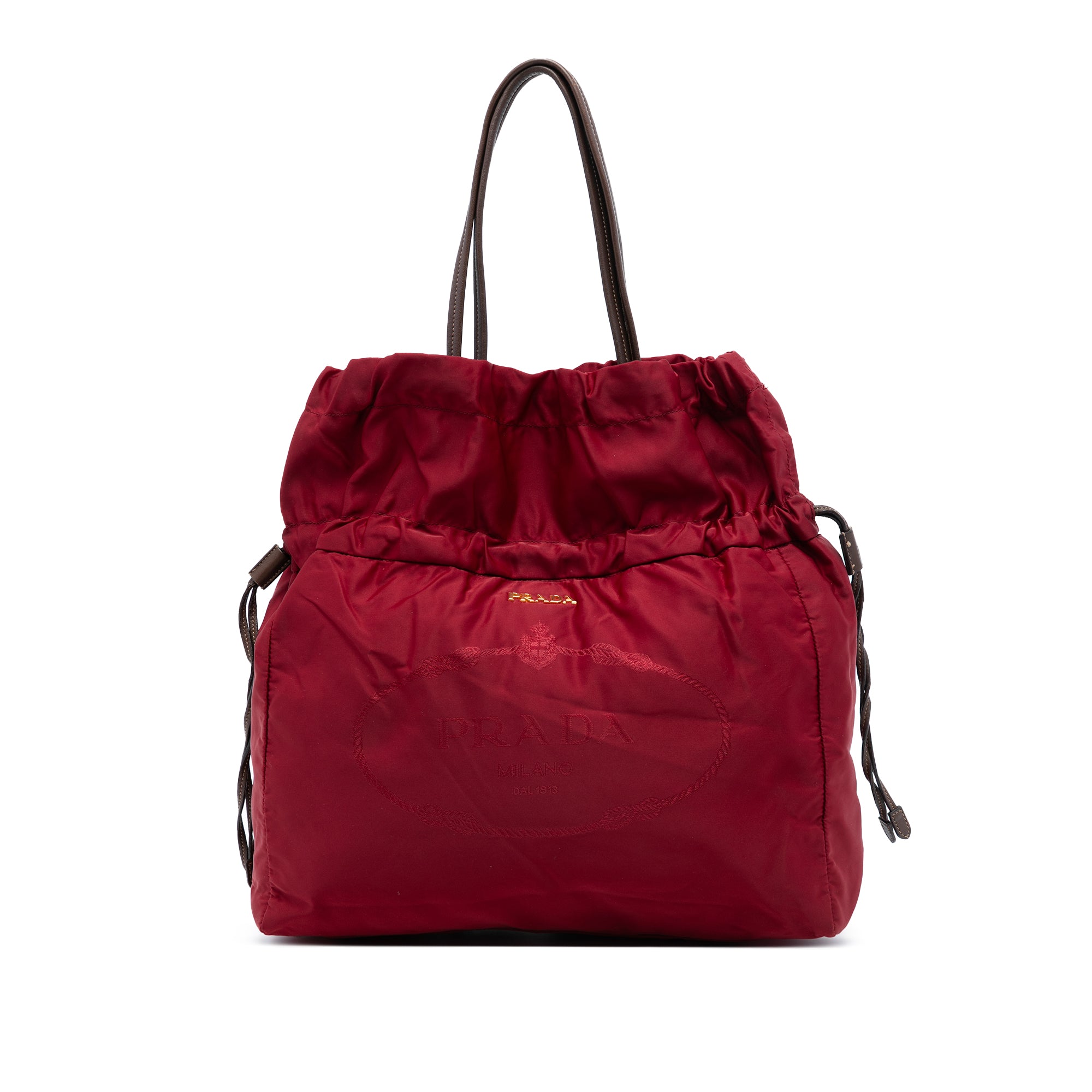 Tessuto Logo Drawstring Tote