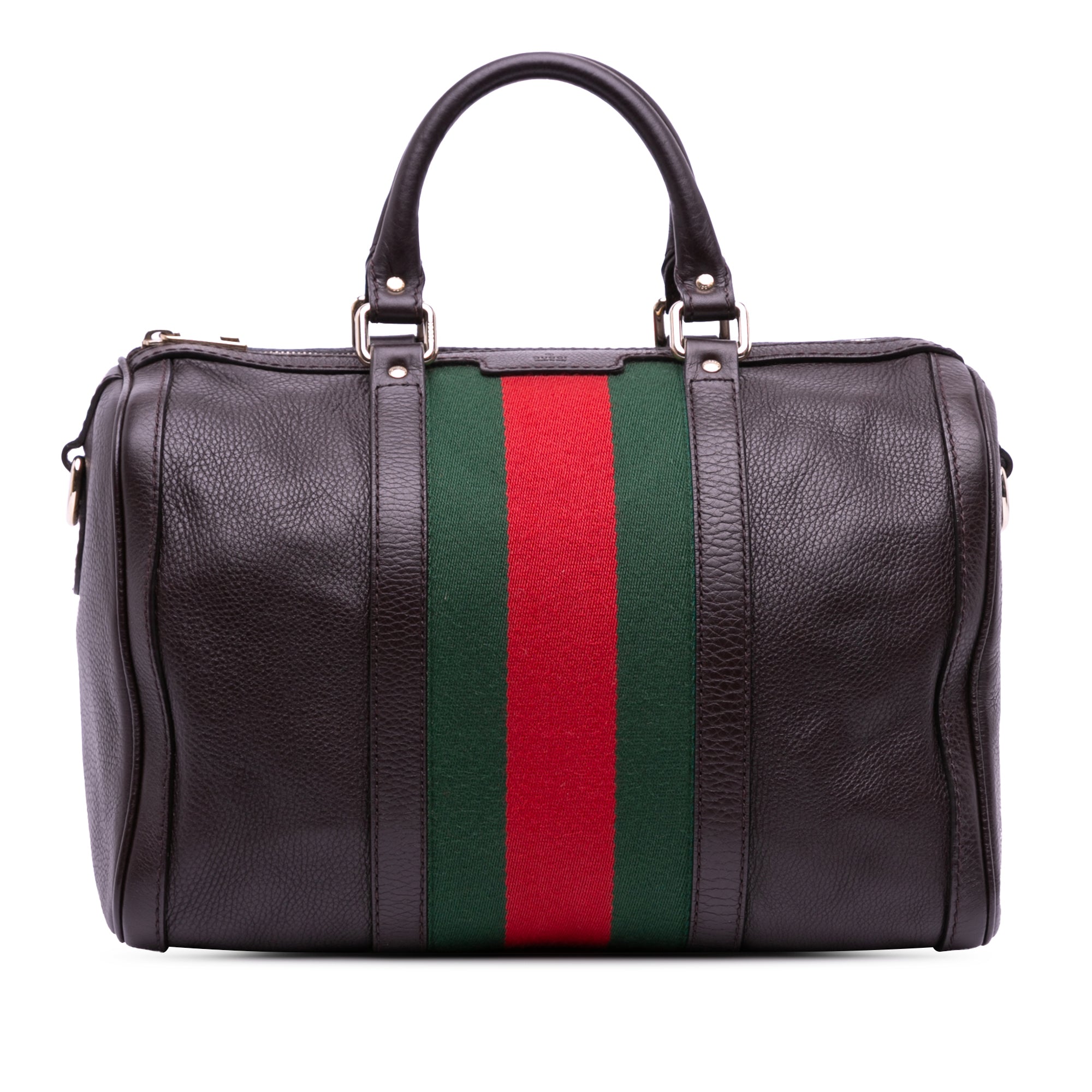 Calfskin Web Joy Boston Bag
