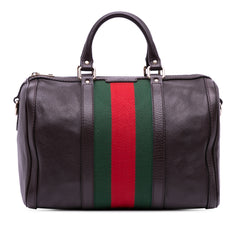Calfskin Web Joy Boston Bag