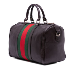 Calfskin Web Joy Boston Bag