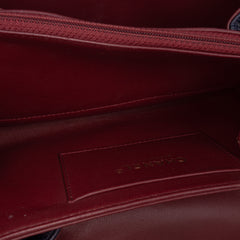 CC Crackled Glazed Calfskin Accordion Flap