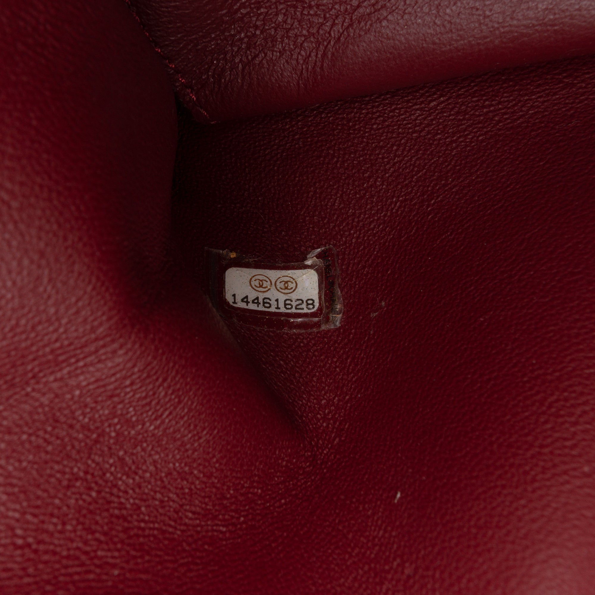 CC Crackled Glazed Calfskin Accordion Flap