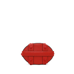 Leather Cage Bucket Bag