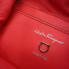 Leather Cage Bucket Bag