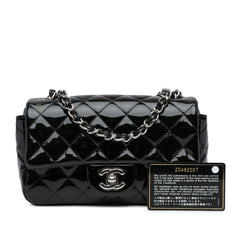 Mini Rectangular Classic Patent Single Flap