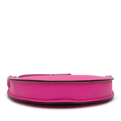 Mini Grainy Calfskin VLogo Hobo