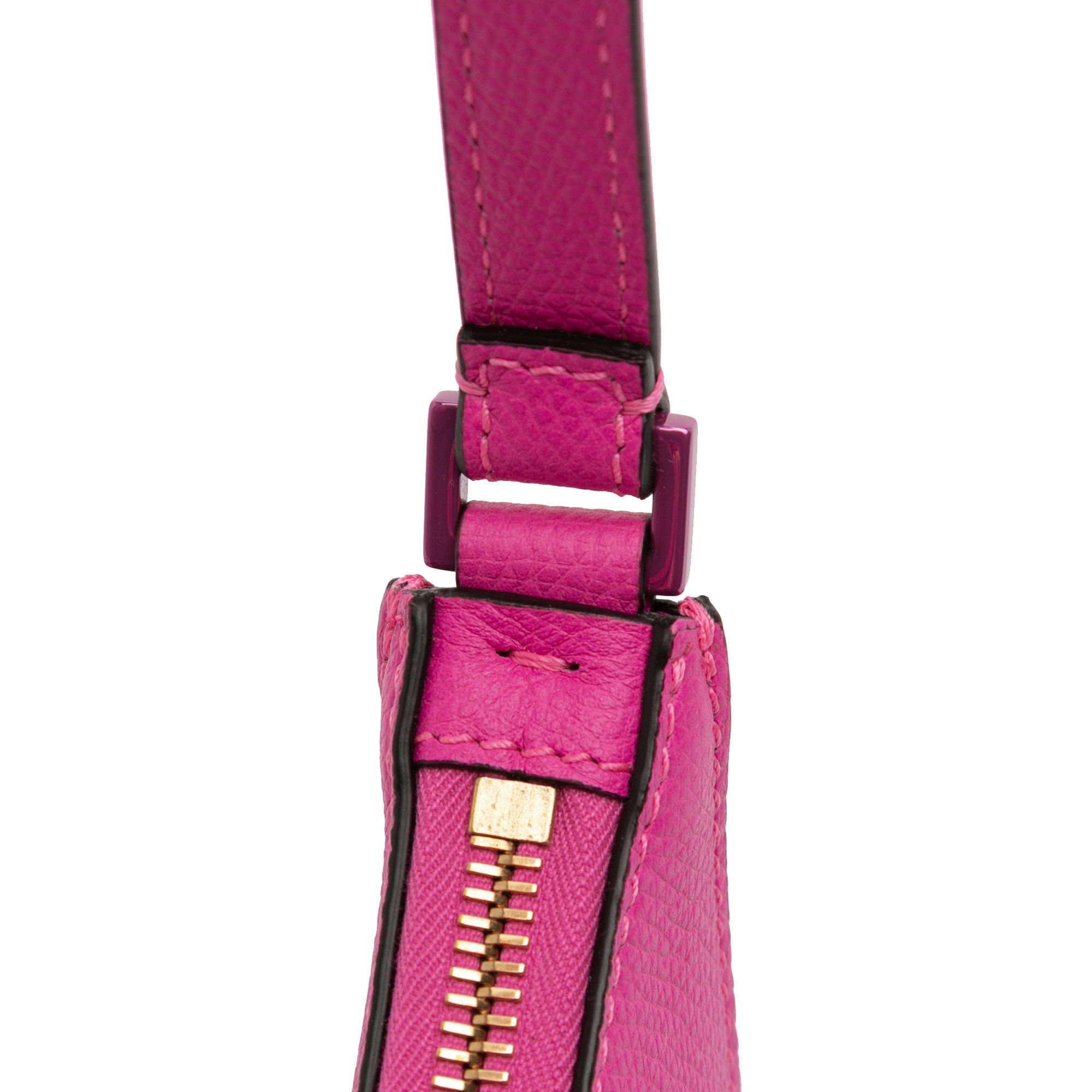 Mini Grainy Calfskin VLogo Hobo