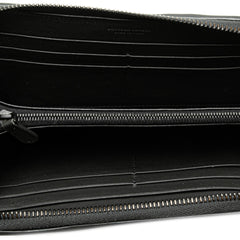 Intrecciato Zip Around Long Wallet