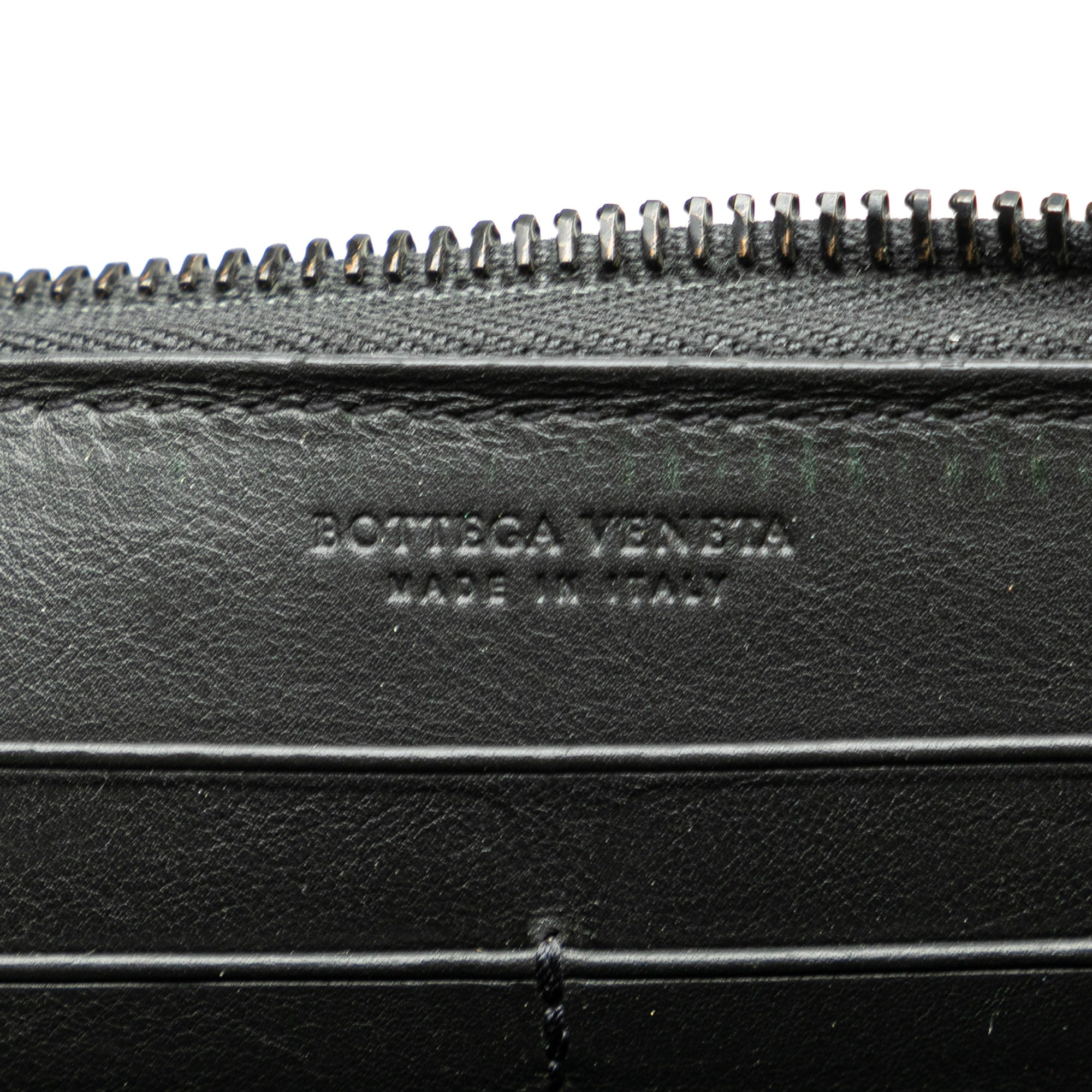 Intrecciato Zip Around Long Wallet