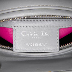 Medium Bicolor Lambskin Cannage Lady Dior