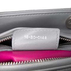 Medium Bicolor Lambskin Cannage Lady Dior