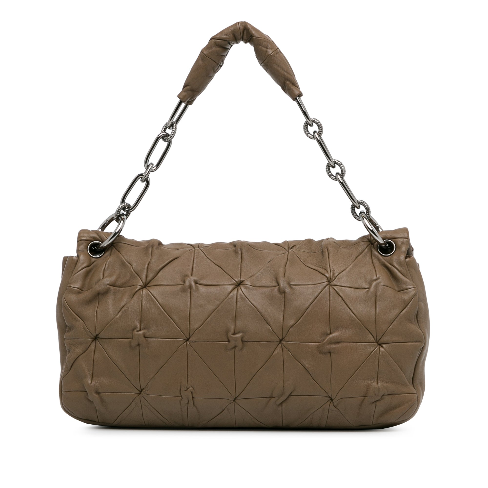 Jumbo Quilted Lambskin Origami Soft Squares Flap_2