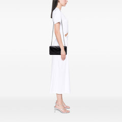 Chevron Lambskin Chain Around Clutch on Chain