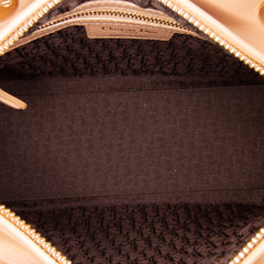 Medium Lambskin Cannage Contrast Stitch Lady Dior