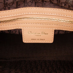Medium Lambskin Cannage Contrast Stitch Lady Dior