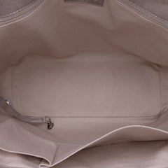 Quilted Iridescent Calfskin Shopping in Chains Tote
