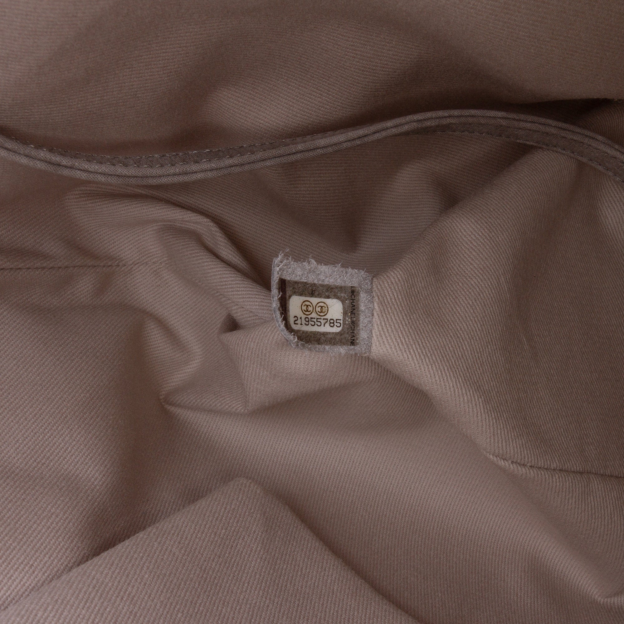 Quilted Iridescent Calfskin Shopping in Chains Tote