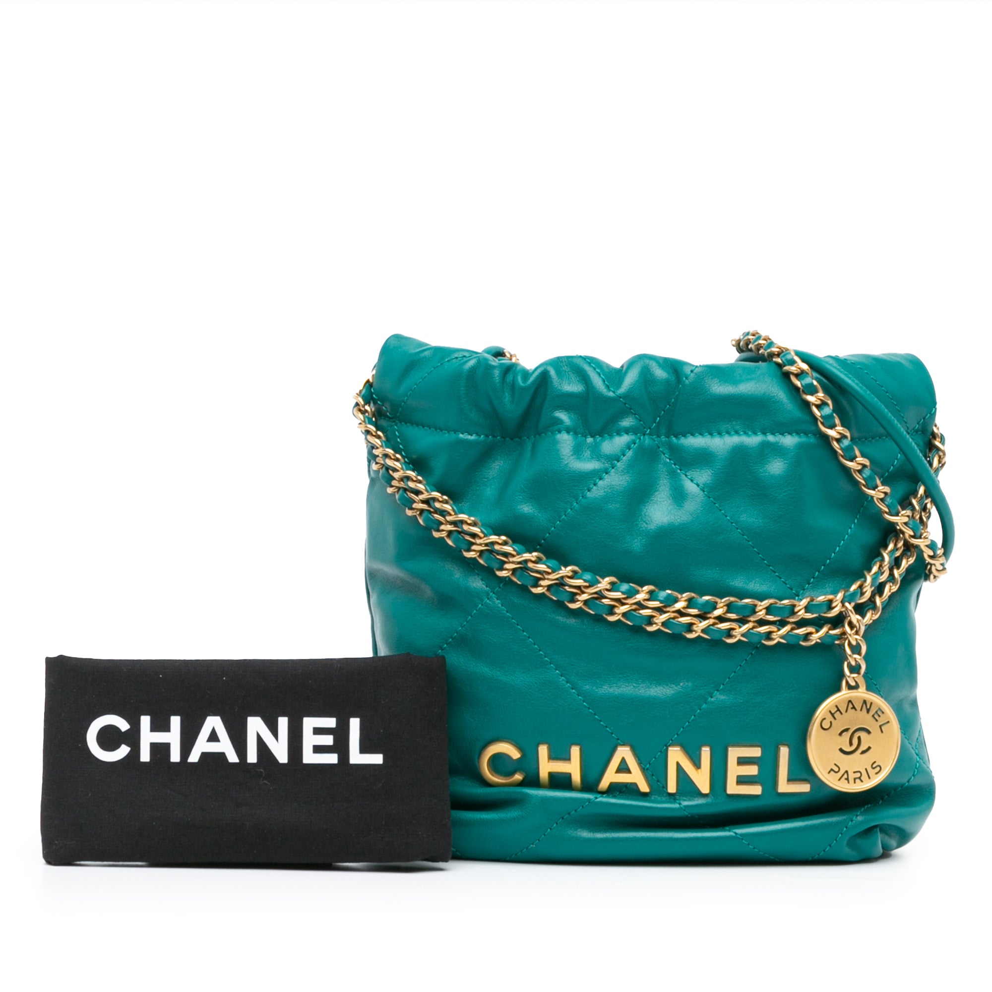 Mini Shiny Calfskin 22 Handbag